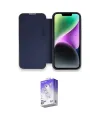 ieg™ iPhone 14 Pro Max Kılıf Siluet Minimal Serisi - Siyah Bilvis 5in1 3D Magic Cam Ekran Koruyucu