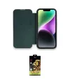 ieg™ iPhone 14 Pro Max Kılıf Siluet Minimal Serisi - Siyah Buffer Cam Ekran Koruyucu