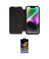 ieg™ iPhone 14 Pro Max Kılıf Siluet Minimal Serisi - Siyah Buffer Hayalet Cam Ekran Koruyucu