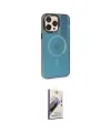 ieg™ iPhone 14 Pro Max Kılıf Siluet Modern Koleksiyonu - Siyah Bilvis 3D Mat Cam Ekran Koruyucu