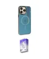 ieg™ iPhone 14 Pro Max Kılıf Siluet Modern Koleksiyonu - Siyah Bilvis 5in1 3D Magic Cam Ekran Koruyucu