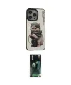 ieg™ iPhone 14 Pro Max Kılıf Siluet Modern Özel Seri - Şeffaf 360 Full Body Arka Koruyucu
