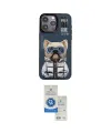 ieg™ iPhone 14 Pro Max Kılıf Siluet Modern Özel Seri - Şeffaf Royal Nano Ekran Koruyucu