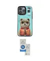 ieg™ iPhone 14 Pro Max Kılıf Siluet Modern Özel Seri - Şeffaf Royal Nano Ekran Koruyucu