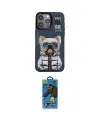 ieg™ iPhone 14 Pro Max Kılıf Siluet Modern Özel Seri - Siyah 18D Cam Ekran Koruyucu