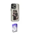 ieg™ iPhone 14 Pro Max Kılıf Siluet Modern Özel Seri - Siyah Bilvis 5in1 3D Magic Cam Ekran Koruyucu