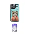 ieg™ iPhone 14 Pro Max Kılıf Siluet Modern Özel Seri - Siyah Bilvis 5in1 3D Magic Cam Ekran Koruyucu