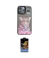 ieg™ iPhone 14 Pro Max Kılıf Siluet Modern Özel Seri - Siyah Buffer Hayalet Cam Ekran Koruyucu