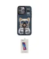 ieg™ iPhone 14 Pro Max Kılıf Siluet Modern Özel Seri - Siyah Joko 5D Cam