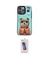 ieg™ iPhone 14 Pro Max Kılıf Siluet Modern Özel Seri - Siyah Joko 5D Cam