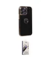 ieg™ iPhone 14 Pro Max Kılıf Ufuk Form Prime - Siyah Bilvis 3D Mat Cam Ekran Koruyucu