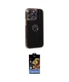 ieg™ iPhone 14 Pro Max Kılıf Ufuk Form Prime - Siyah Buffer Hayalet Cam Ekran Koruyucu