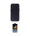 ieg™ iPhone 14 Pro Max Kılıf Ufuk Minimal Özel Seri - Siyah Buffer Hayalet Cam Ekran Koruyucu