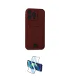 ieg™ iPhone 14 Pro Max Kılıf Vadi Çizgi Prime - Siyah 3D Antistatik Cam Ekran Koruyucu