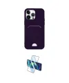 ieg™ iPhone 14 Pro Max Kılıf Vadi Çizgi Prime - Siyah 3D Antistatik Cam Ekran Koruyucu