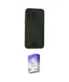 ieg™ iPhone 14 Pro Max Kılıf Vadi Çizgi Prime - Siyah Bilvis 5in1 3D Magic Cam Ekran Koruyucu