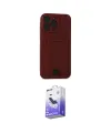 ieg™ iPhone 14 Pro Max Kılıf Vadi Çizgi Prime - Siyah Bilvis 5in1 5D Magic Hayalet Cam Ekran Koruyucu