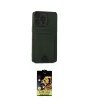 ieg™ iPhone 14 Pro Max Kılıf Vadi Çizgi Prime - Siyah Buffer Cam Ekran Koruyucu