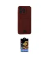 ieg™ iPhone 14 Pro Max Kılıf Vadi Çizgi Prime - Siyah Buffer Hayalet Cam Ekran Koruyucu