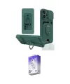 ieg™ iPhone 14 Pro Max Kılıf Vadi Form Prime - Siyah Bilvis 5in1 3D Magic Cam Ekran Koruyucu