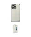 ieg™ iPhone 14 Pro Max Kılıf Vadi Minimal - Şeffaf Pasifik Cam Ekran Koruyucu