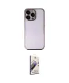 ieg™ iPhone 14 Pro Max Kılıf Vadi Minimal - Siyah Bilvis 3D Mat Cam Ekran Koruyucu