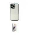 ieg™ iPhone 14 Pro Max Kılıf Vadi Minimal - Siyah Bilvis 3D Mat Cam Ekran Koruyucu