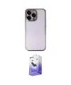 ieg™ iPhone 14 Pro Max Kılıf Vadi Minimal - Siyah Bilvis 5in1 5D Magic Hayalet Cam Ekran Koruyucu