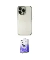 ieg™ iPhone 14 Pro Max Kılıf Vadi Minimal - Siyah Bilvis 5in1 5D Magic Hayalet Cam Ekran Koruyucu
