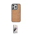 ieg™ iPhone 14 Pro Max Kılıf Vadi Özel Seri - Siyah Bilvis 3D Mat Cam Ekran Koruyucu