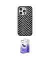 ieg™ iPhone 14 Pro Max Kılıf Vadi Özel Seri - Siyah Bilvis 5in1 5D Magic Hayalet Cam Ekran Koruyucu