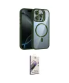 ieg™ iPhone 14 Pro Max Kılıf Yadigar Asil Koleksiyonu - Siyah Bilvis 3D Mat Cam Ekran Koruyucu