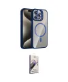 ieg™ iPhone 14 Pro Max Kılıf Yadigar Asil Koleksiyonu - Siyah Bilvis 3D Mat Cam Ekran Koruyucu