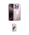 ieg™ iPhone 14 Pro Max Kılıf Yadigar Asil Koleksiyonu - Siyah Bilvis 3D Mat Cam Ekran Koruyucu