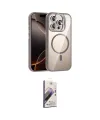 ieg™ iPhone 14 Pro Max Kılıf Yadigar Asil Koleksiyonu - Siyah Bilvis 3D Mat Cam Ekran Koruyucu
