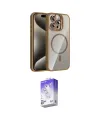 ieg™ iPhone 14 Pro Max Kılıf Yadigar Asil Koleksiyonu - Siyah Bilvis 5in1 3D Magic Cam Ekran Koruyucu
