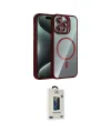 ieg™ iPhone 14 Pro Max Kılıf Yadigar Asil Koleksiyonu - Siyah Bilvis Hayalet Cam Ekran Koruyucu