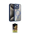 ieg™ iPhone 14 Pro Max Kılıf Yadigar Asil Koleksiyonu - Siyah Buffer Cam Ekran Koruyucu