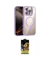 ieg™ iPhone 14 Pro Max Kılıf Yadigar Asil Koleksiyonu - Siyah Buffer Cam Ekran Koruyucu