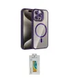 ieg™ iPhone 14 Pro Max Kılıf Yadigar Asil Koleksiyonu - Siyah Polymer Nano Ekran Koruyucu