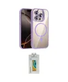 ieg™ iPhone 14 Pro Max Kılıf Yadigar Asil Koleksiyonu - Siyah Polymer Nano Ekran Koruyucu