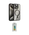ieg™ iPhone 14 Pro Max Kılıf Yadigar Asil Koleksiyonu - Siyah Polymer Nano Ekran Koruyucu