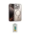 ieg™ iPhone 14 Pro Max Kılıf Yadigar Asil Koleksiyonu - Siyah Polymer Nano Ekran Koruyucu