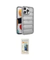 ieg™ iPhone 14 Pro Max Kılıf Yadigar Doku Özel Seri - Siyah 6D Mat Seramik Hayalet Nano Ekran Koruyucu