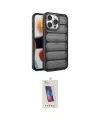 ieg™ iPhone 14 Pro Max Kılıf Yadigar Doku Özel Seri - Siyah Joko 5D Cam