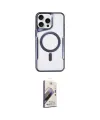 ieg™ iPhone 14 Pro Max Kılıf Yadigar Klasik Özel Seri - Siyah Bilvis 3D Mat Cam Ekran Koruyucu