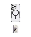 ieg™ iPhone 14 Pro Max Kılıf Yadigar Klasik Özel Seri - Siyah Bilvis 3D Mat Cam Ekran Koruyucu