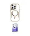 ieg™ iPhone 14 Pro Max Kılıf Yadigar Klasik Özel Seri - Siyah Bilvis 5in1 5D Magic Hayalet Cam Ekran Koruyucu