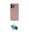 ieg™ iPhone 14 Pro Max Kılıf Yadigar Yansıma Serisi - Siyah 3D Antistatik Cam Ekran Koruyucu