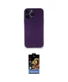 ieg™ iPhone 14 Pro Max Kılıf Yadigar Yansıma Serisi - Siyah Buffer Hayalet Cam Ekran Koruyucu